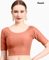 MB Dobby Cotton Lycra Stretchable Blouse Collection Wholesale In India